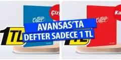 Avansas'tan 1 TL'ye Defter Fırsatı! Öğrencilerin Eğitimi İçin Büyük Fırsat! - Haber İnternette