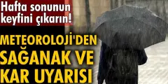 Meteoroloji Müdürlüğü birçok il için sağanak ve kar uyarısı yaptı.