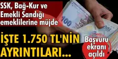 SSK ve Bağ-Kur Emeklilerini Sevindiren Haber! Emeklilerin Hesaplarına 1750 TL Yatıyor - Haber İnternette