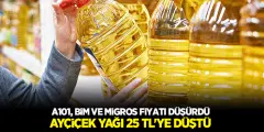 A101, BİM ve Migros Ayçiçek Yağı Fiyatını 25 TL'ye Düşürdüler! Ayçiçek Yağı Güncel Fiyat Listesi..